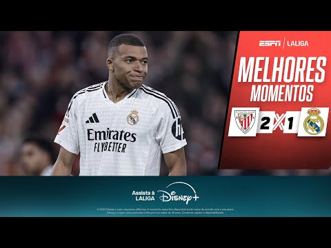 Gols e lances de Athletic Bilbao x Real Madrid