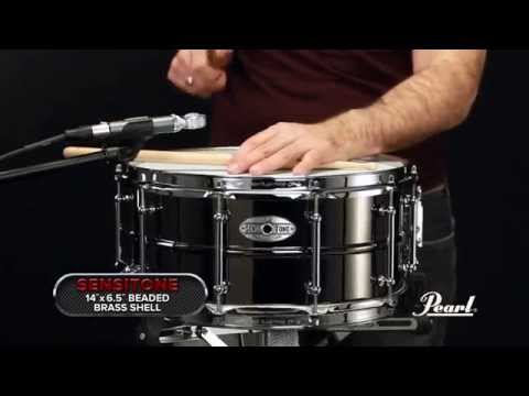 Pearl 14x6.5 Beaded Brass SensiTone Snare Drum