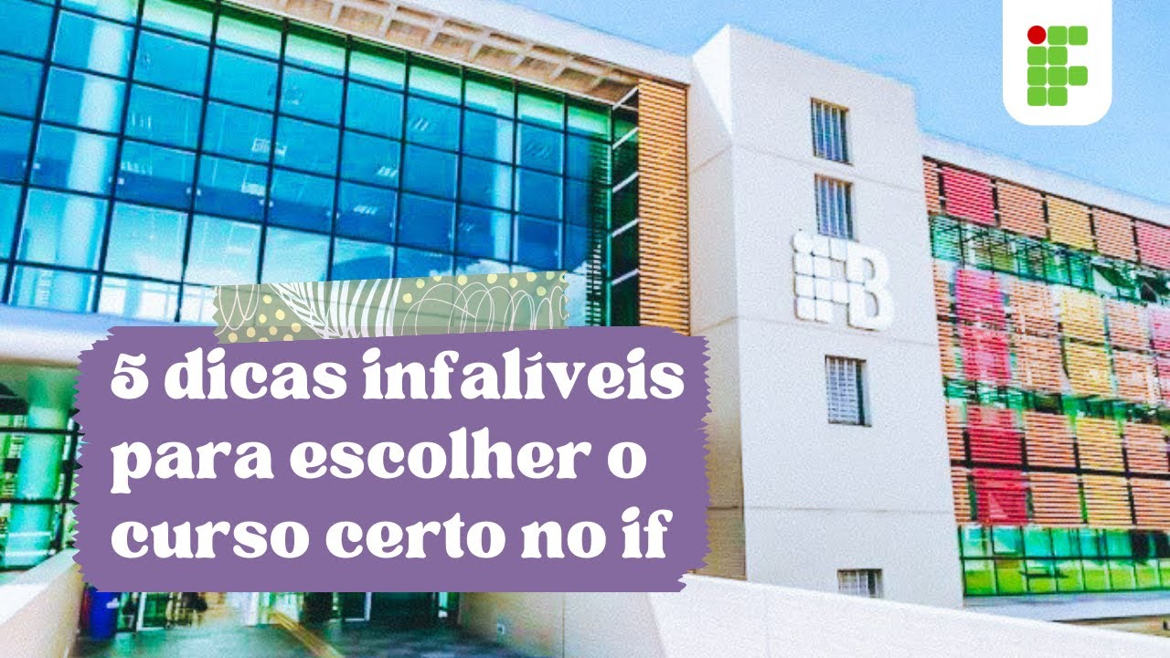 5 dicas infalíveis para escolher o curso certo para você no IF! 🎒 #GuiaDoIF ep. 03