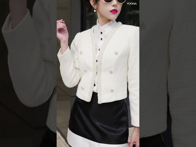 ND19B349 - Áo khoác dạ tweed