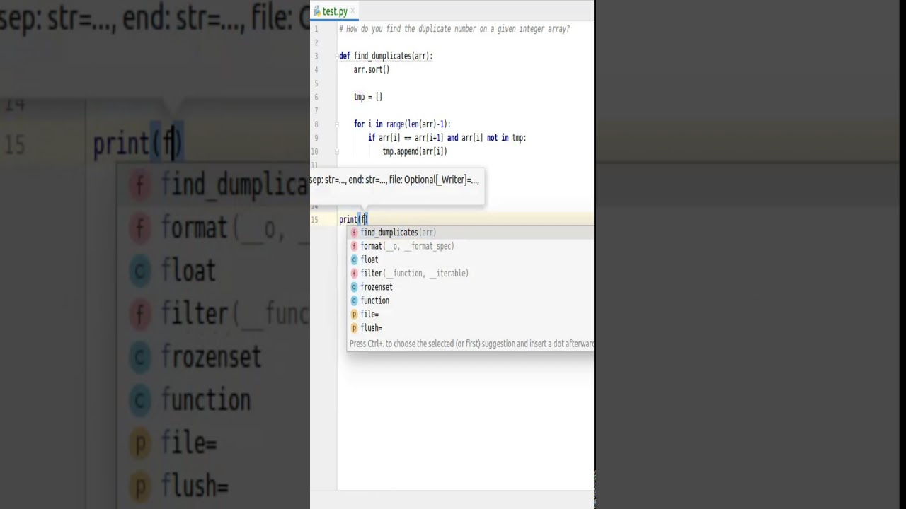 How do you find the duplicate number on a given unsorted integer array?