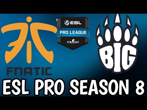 BIG vs Fnatic ESL Pro League Season 8 Highlights CSGO - Overpass