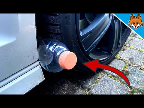 Wenn du eine eingeklemmte Flasche bei Autos siehst, rufe SOFORT die Polizei 🤯