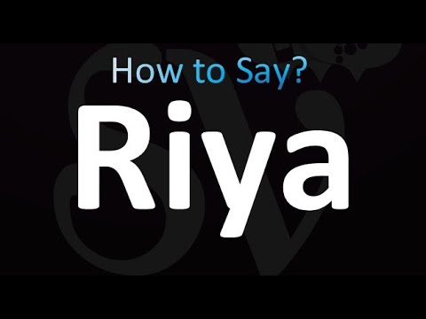 How to Pronounce Riya (correctly!)