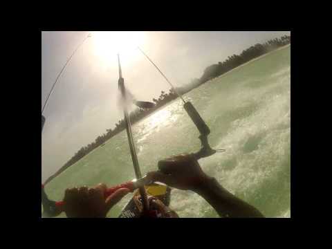Fluid kiteboarding at Zanzibar trailer