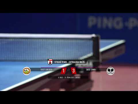 Extraliga stolního tenisu 2021/22 - SKST Liberec x SKST Cheb