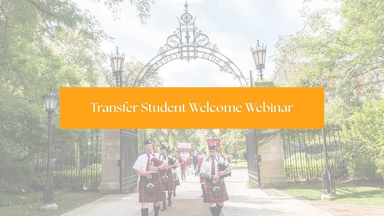 Transfer Student Welcome Webinar