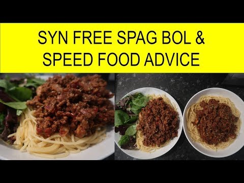 SYN FREE SLIMMING WORLD SPAGHETTI BOLOGNESE