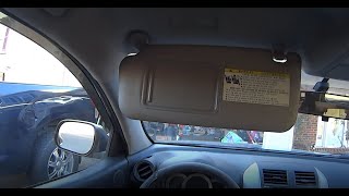 How to replace sun visor: Toyota Dealer wanted $273 to replace sun visor, I did it for $30. Tutorial