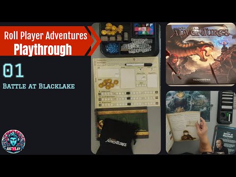 Roll Player Adventures Boardgame Solo Playthrough 1 - The Battle at Blacklake