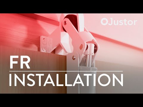 Amortisseur de fermeture de porte type FR en aluminium - noir JUSTOR