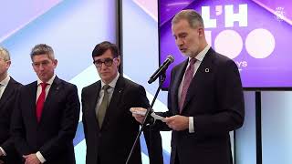 Palabras de Su Majestad el Rey en la visita a l’Hospitalet de Llobregat (Barcelona), con motivo del centenario de la concesión del título de ciu