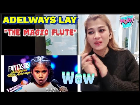 Adelways Lay - The Magic Flute | Blind edition | The voice kids Indonesia | song reaction | Marie