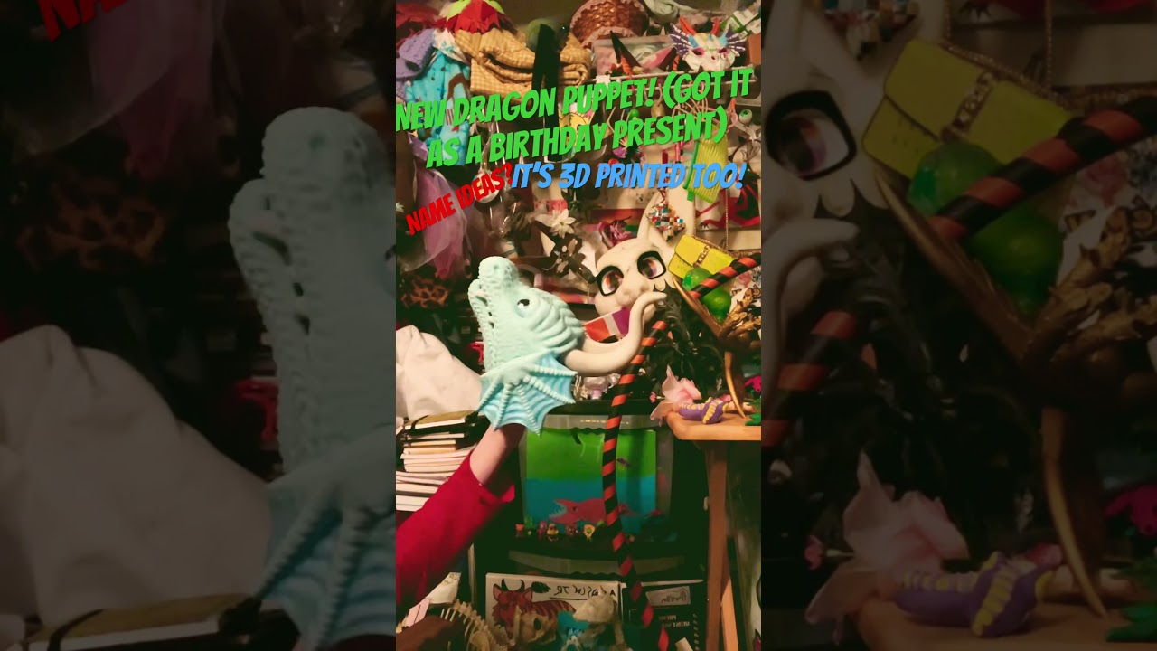 3d printed dragon puppet?? #drawing #crafting #dragon #antizoo #puppet #3dprinted