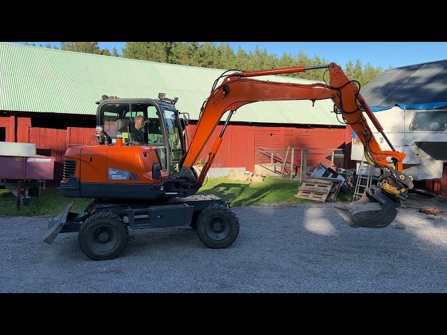 Wheel excavator Doosan DX55W incl. Tool - PS Auction - We Wheel excavator Doosan DX55W incl. Tool - PS Auction - We