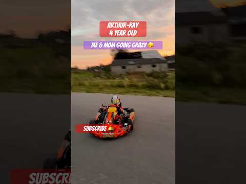 Mom 👩🏾 going grazy 🥳 4 year old 125cc gokart 🚀 #shorts #gokart #4years #maxverstappen #f1 #mom