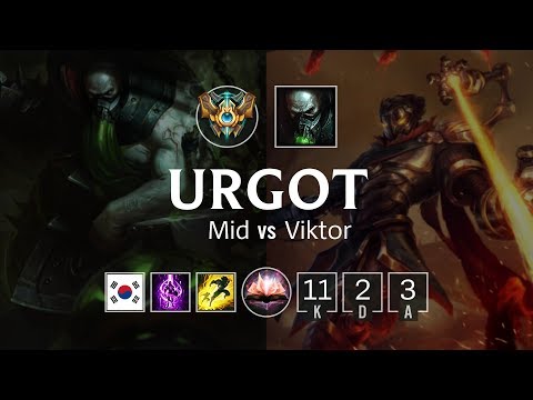 Urgot Mid vs Viktor - KR Master Patch 8.24