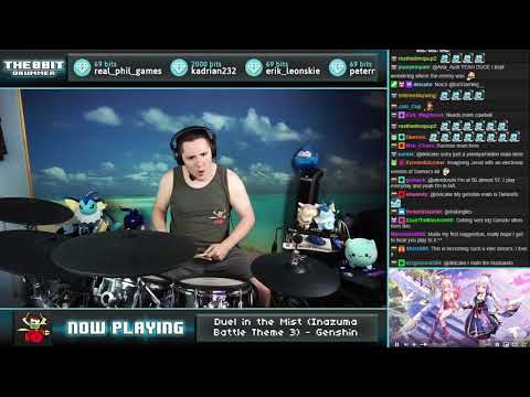 The8BitDrummer plays "Duel in the Mist (Inazuma Battle Theme 3)" | Genshin Impact