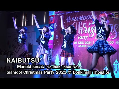 KAIBUTSU Cover "Joudan Janai Ne" Maneki kecak @Siamdol Christmas Party 2021[4K60fps]