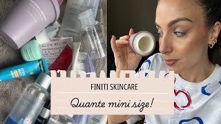 QUANTE MINI SIZE!! FINITI SKINCARE DI OTTOBRE 🍁🍂 || #empties #finitidelperiodo #terminati