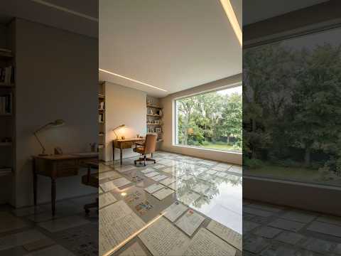 Home Office Makeover: Letters & Stamps Under Glass | Luxury Design Time-Lapse