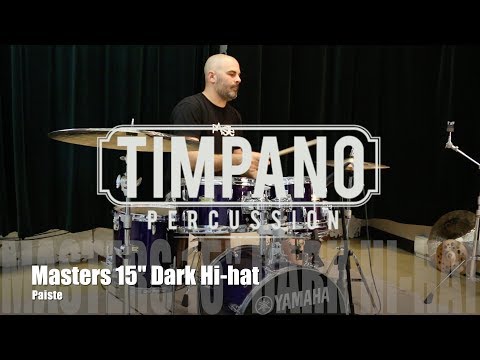 Paiste Masters 15" Dark Hi-hat played by Luc Catellier