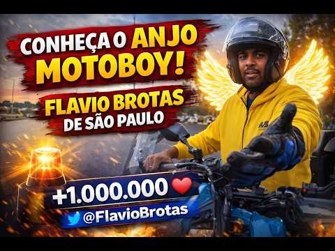 CONHEÇA O ANJO MOTOBOY FLAVIO BROTAS DE SÃO PAULO @FlavioBrotas #motoboy #viralshort #ajuda