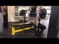 Bench press with broken leg. Bench press with broken leg.
