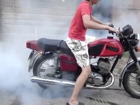 Izh Jupiter 5 burnout  ИЖ Юпитер 5 дрифт