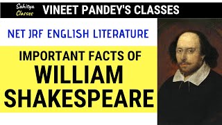 Exclusive Lecture On William Shakespeare for NET JRF English Literature by NET expert Vineet Pandey. video