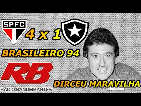 São Paulo 4 x 1 Botafogo RJ Brasileiro 94 Rádio Bandeirantes