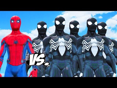 SPIDERMAN VS BLACK SPIDER-MAN ARMY Video