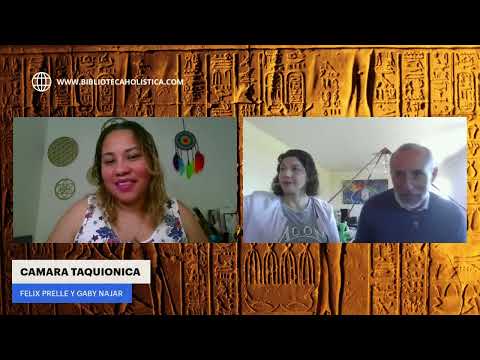 Cámara Taquionica con Feliz Prelle, Gaby Najar y Esmeralda Andrés en Biblioteca holística