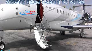 Hire Air Ambulance Service from Ranchi to Patna by Hifly ICU
