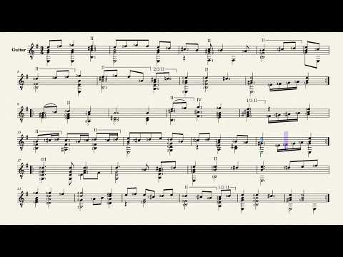 Gagliarda di Diomede (II) – Anonymous, XVI century (guitar sheet music)