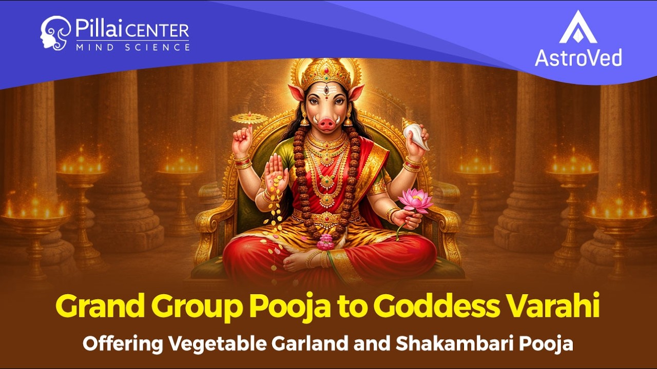 Grand Group Pooja - Offering Vegetable Garland and shakambari pooja to Goddess Varahi - 14/04/26