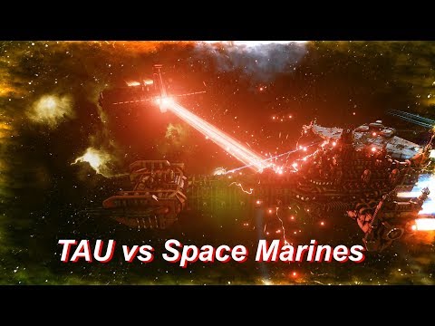 TAU vs Space Marines! Rank 31, Heroic Difficulty, 1500 Points - Battlefleet Gothic Armada