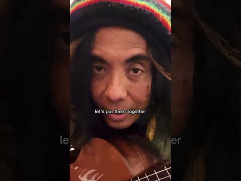 How to play reggae beat on acoustic guitar with two notes #shorts