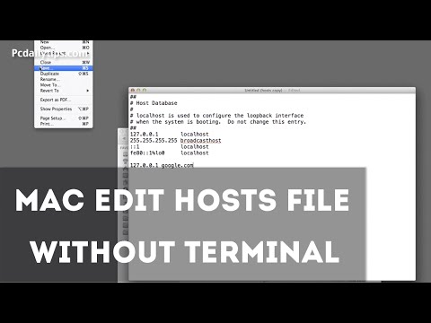 comment modifier hosts mac