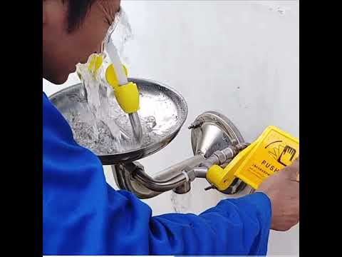 Udyogi 6250SS Eye Wash and Safety Shower  Stainless Steel Emergency Safety Station