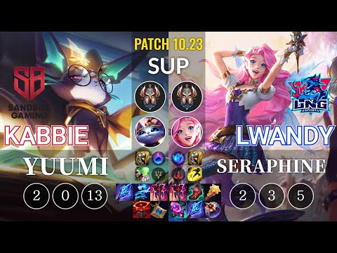 SB Kabbie Yuumi vs LNG lwandy Seraphine Sup - KR Patch 10.23
