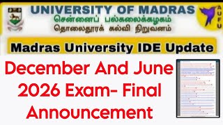 Download lagu Madras University IDE Today Important Announcement 👍 mp3 Download lagu Madras University IDE Today Important Announcement 👍 mp3