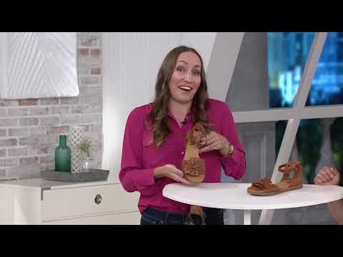 Miz Mooz Leather Knot Detail Slide Sandals - Dory on QVC