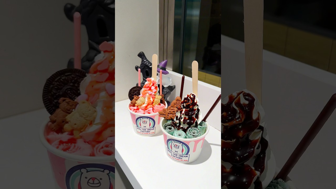 SNSで話題のミントロールアイス🧊#japanesefood #東京グルメ