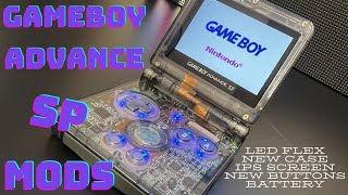 GameBoy Advance SP Ultimate Mods (USB-C LEDS IPS SCREEN AND MORE)