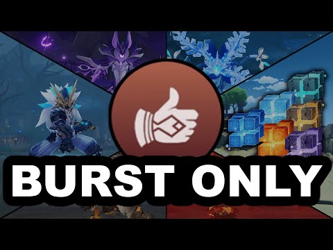 Deleting World Bosses With Bursts Only - Genshin Impact