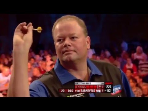 Raymond van Barneveld perfect finishing (6/6 on doubles) - European Darts Championship 2012