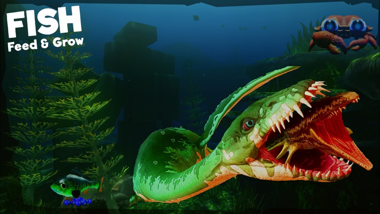 I Became The BIGGEST Great White Shark - ( Feed And Grow Fish ) All Shark + All Fish trailers GW.