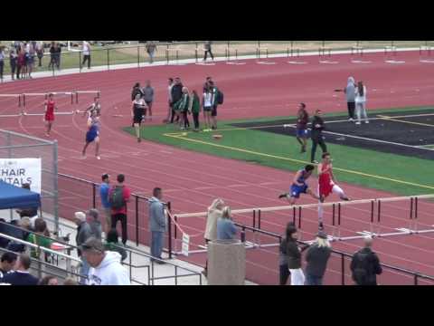 JVB 300m Hurdles at Sunset Finals 5-5-17 - Los Alamitos Boys