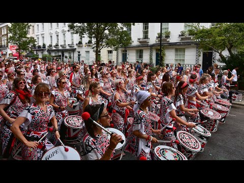 Notting Hill Carnival 2022, London - Batala Mundo Drummers, 4k